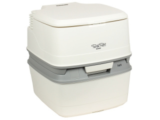 Биотуалет Porta Potti 165 LUXE (цв. слон.кость, ниж. бак 21л, верх. бак 15л, размер 41,4х38,3х42,7см